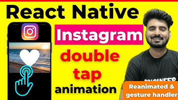 React Native Instagram Double Tap to Like ❤️  with Reanimated  & Gesture Handler| Engineer Codewala
