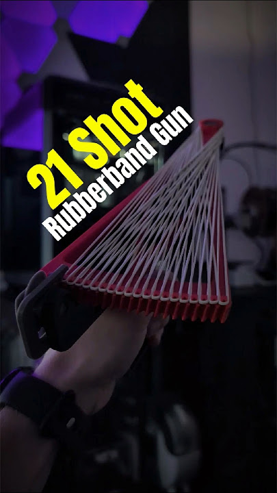 3D printed 21 shot rubber band gun! #creality #3dprinting #diy #blaster