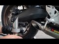 Removing the DB killer/baffle from an akrapovic exhaust | cb650r