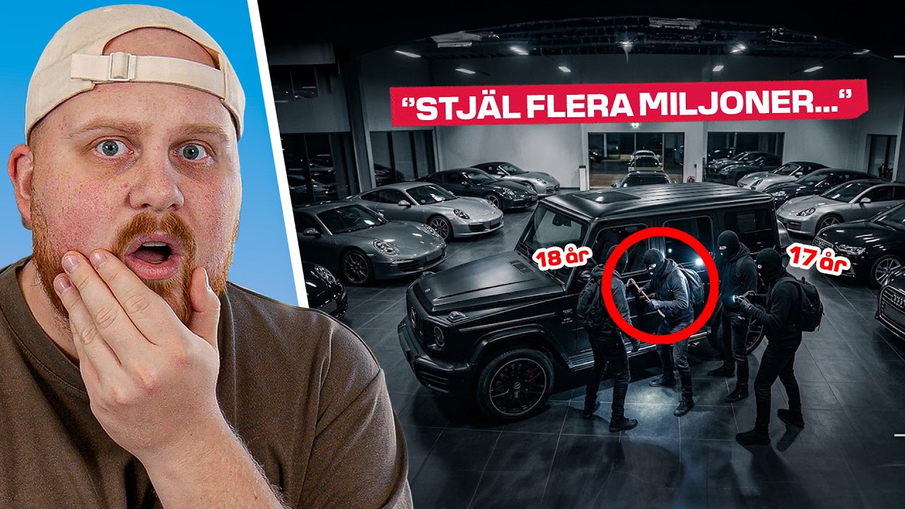 Flera LYXBILAR värda miljoner stjäls av 18 åringar!