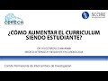 ¿CÓMO AUMENTAR EL CURRICULUM SIENDO ESTUDIANTE? | SCORE - CEMECH