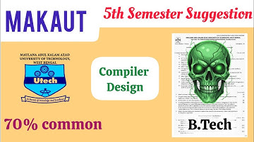 Compiler Design 5th sem suggestion #makaut