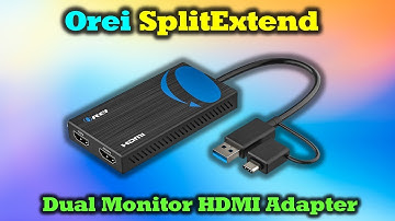 OREI SplitExtend HDMI Splitter - Connect 2 External Monitors To Your Computer