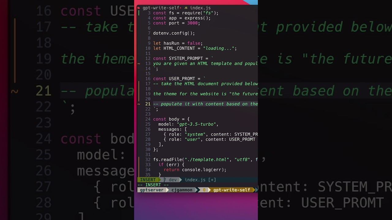 Populate HTML Template with AI #shorts
