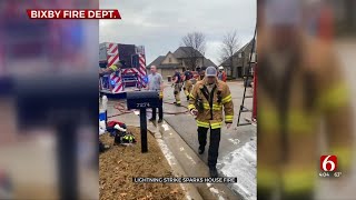 Lighting Strike Sparks House Fire In Bixby