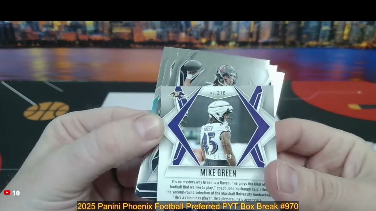 4-1-26 2025 Panini Phoenix Football Preferred PYT Box Break #970 - 1 AUTO, 1 MEM BREAK!