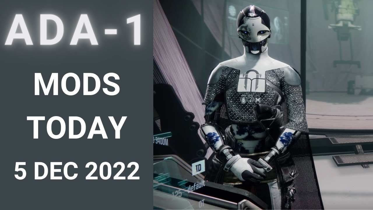 What is ADA-1 Selling Today Destiny 2 D2 ADA-1 Official Inventory and Loot 05 Dec 2022, 12/05/2022