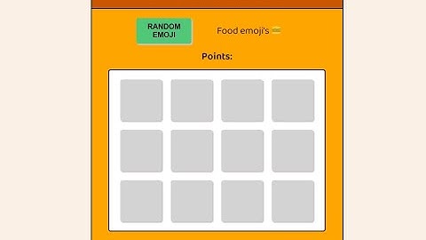 Emoji Memory Game VanillaJS