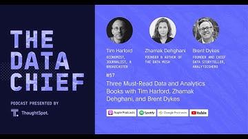 Three Must-Read Data and Analytics Books with Tim Harford, Zhamak Dehghani, and Brent Dykes