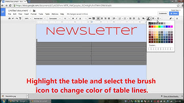 Make a Newsletter with Google Docs