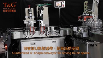 鈦準包裝 FL-031 自動充填機 + CP-150 自動下蓋鎖蓋機 Auto Filling Machine + Auto Capping Machine (T&G Packing Machine)