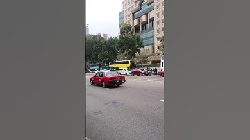 Tram at Victoria Park Hong Kong