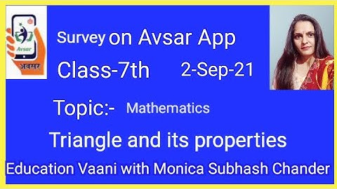 Active survey on Avsar App Class-7th Maths
