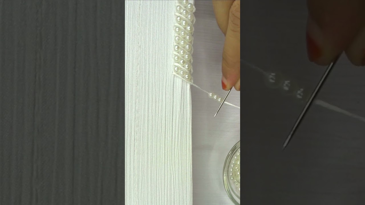 Most demanding hand embroidery viral border design🔥🔥 