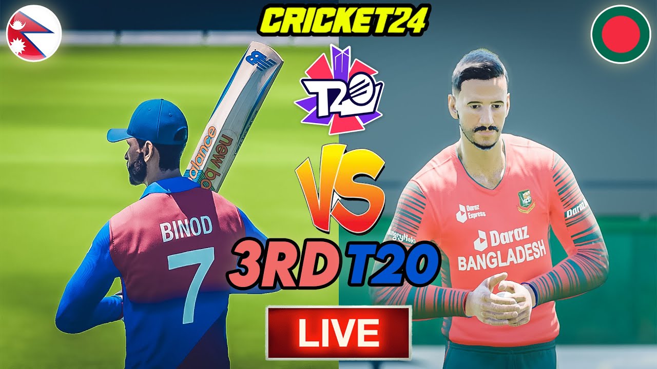 🔴Live Nepal Vs Bangladesh 3rd T20 Match NEP Tour Of BAN 2023