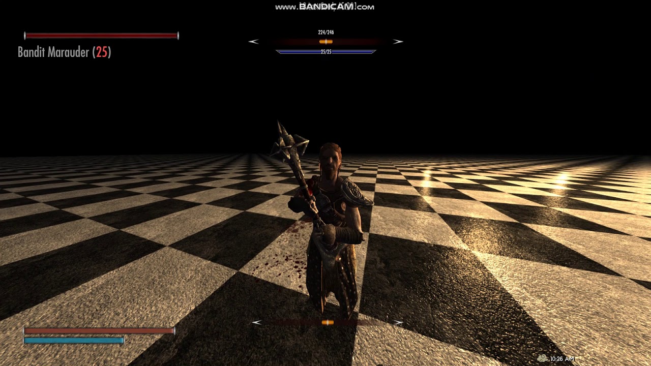 Skyrim combat gameplay with IFPV config 2