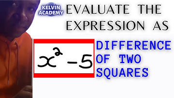 EXPRESS THE GIVEN QUESTION IN DIFFERENCE OF TWO SQUARES