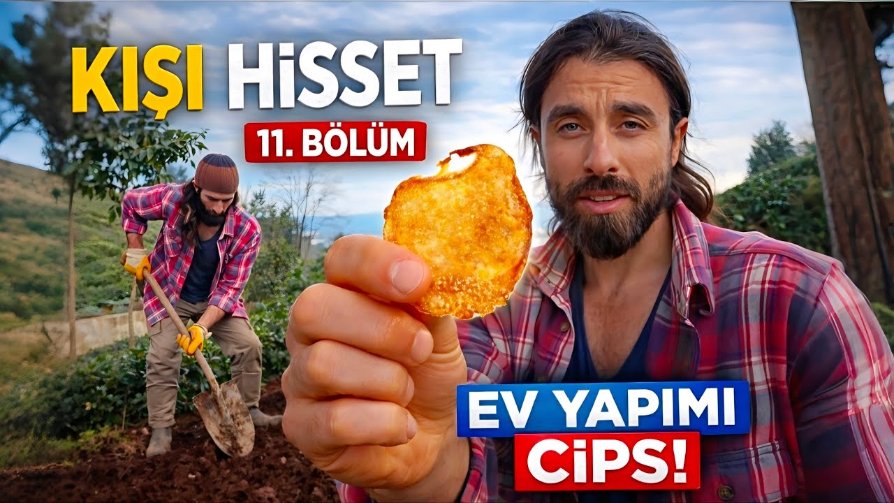 KENDİ PATATESLERİMLE, PATATES CİPSİ YAPTIM!😋 | KIŞIN DAĞDA TEK BAŞINA SIKILMIYOR MUSUN? (11. BÖLÜM)