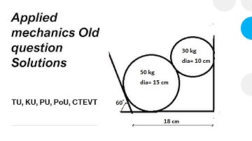 Two roller problem in applied mechanics Old question solutions For IOE, TU, KU, PU, PoU, CTEVT