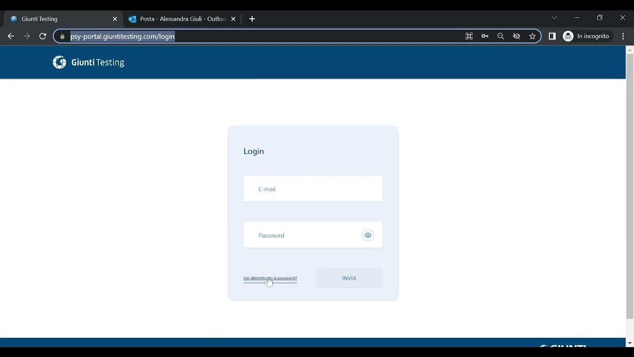 Giunti testing come recuperare la password del proprio account youtube