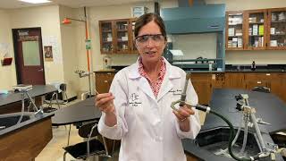 How to SAFELY light a Bunsen Burner:  Safety in the Lab 4