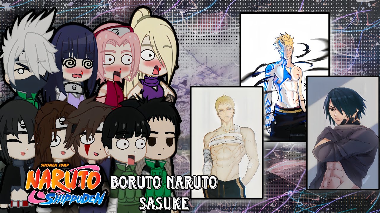 Friends Naruto React To Future // Boruto, Naruto, Sasuke (🇮🇩/🇬🇧) Gacha Reaction