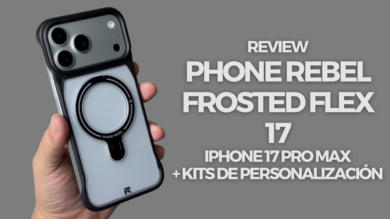Review | Phone Rebel Frosted Flex Series 17 para iPhone 17 Pro Max - Sensación al Máximo