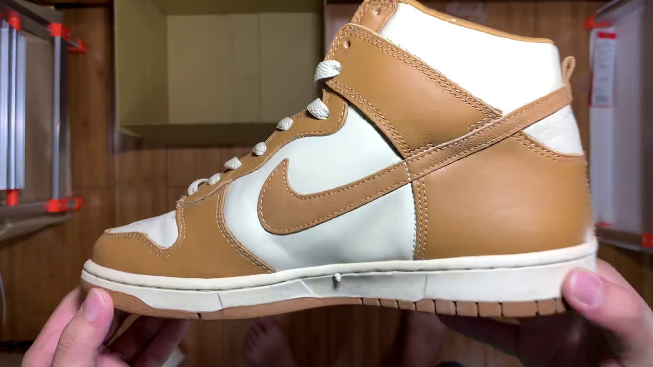 nike dunk high maple