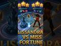​⭐⭐⭐ LISSANDRA VS MISS FORTUNE​⭐⭐⭐