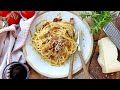 10 Minute Classic Carbonara Recipe - with Laura Vitale and Uncle Tony!