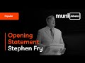 Munk Debate on Political Correctness - Opening Statement Stephen Fry