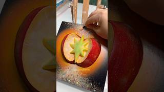APPLE CORE ⋆✴︎˚｡⋆ 🍎✶ ⊹ ࣪ ˖ #art #painting #artist #clay #mixedmedia