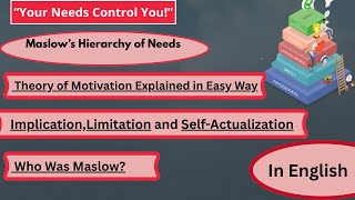 Maslow’s Hierarchy of Needs | Theory of Motivation Explained easy in English | Educationa Psychology