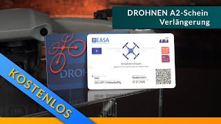 Drohnenführerschein A2 - KOSTENLOSE Verlängerung - optional LEBENSLANG - [ Fernpilotenzeugnis A2 ]