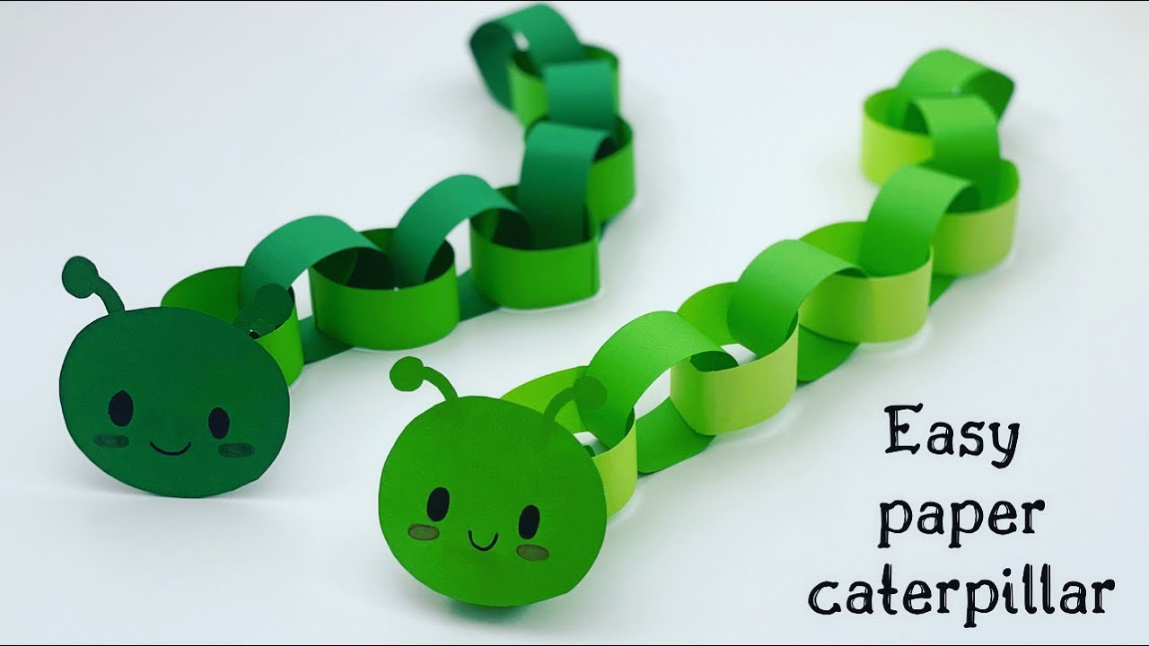 How To Make Easy Paper CATERPILLAR For Kids / Nursery Craft Ideas