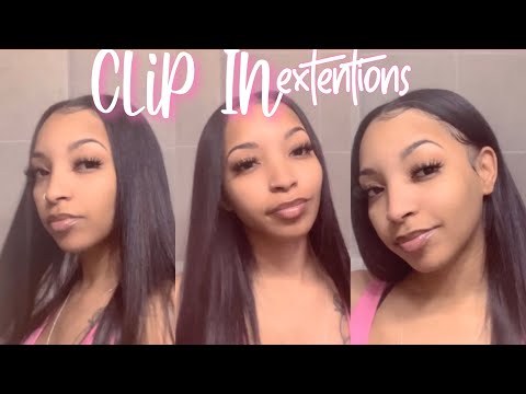 video about 160g Off Black 1B# Clip In Hair Extensions 20