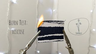 Fabric Burn Test | Viscose | Spun Viscose | Fibre Identification | Sew Rogue screenshot 5