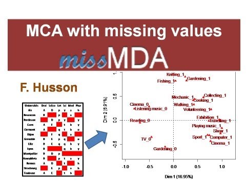 Multiple correspondence analysis on an incomplete dataset