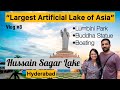 "Couple Vlog at Hussain Sagar Lake & Lumbini Park😊| Buddha Statue & Boating Experience Hyderabad ❤️