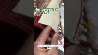 Rug hanging | rug master 5107040460 Berkeley & San Francisco #rughanging # rughangingonthewall