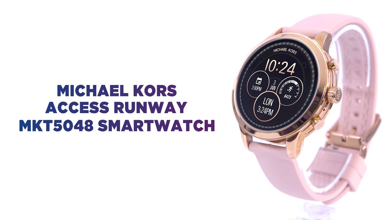 Michael Kors Gen 5E MKGO Blue Rubber Smartwatch  MKT5142V  Watch Station