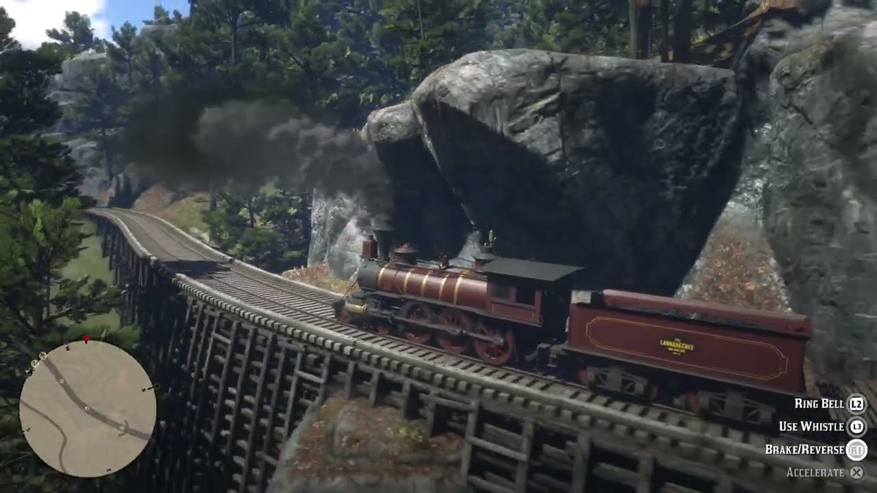 Backwards train trip in RDR2