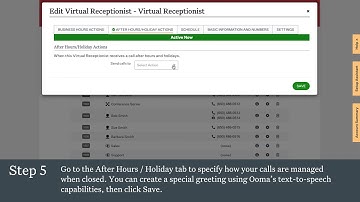 How to Set Up Your Virtual Receptionist  with Ooma Office: Part 2