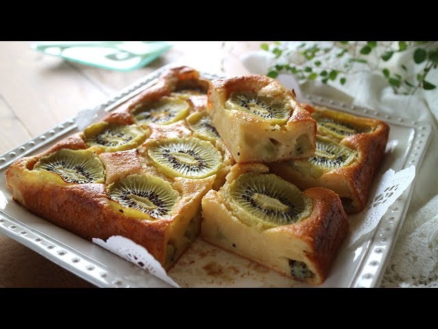 Kiwi Yogurt Cake甘酸っぱくて爽やか～冷やしても美味しいキウイヨーグルトケーキ