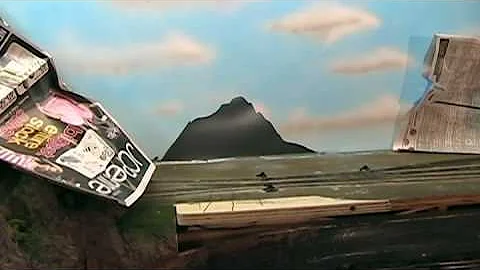 Model Railroad VLog: I'm finally painting the backdrop - Part 4