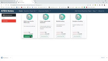 ATES Notes Management System by JSP, Servlet, Hibernate and MySQL Project