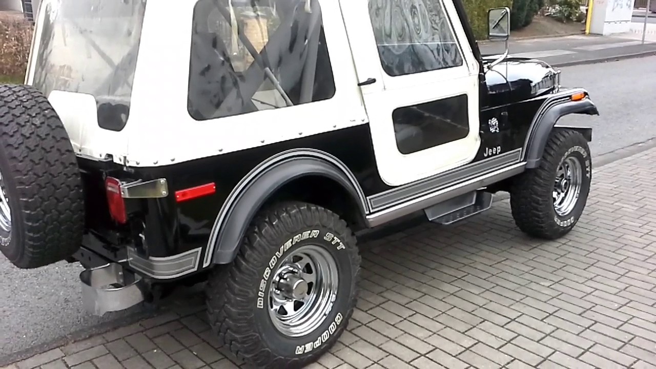 Jeep CJ 7 Laredo 1980 automatic     walkaround and cold start