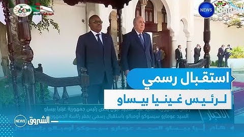 رئيس الجمهورية يخص رئيس غينيا بيساو بإستقبال رسمي بمقر الرئاسة