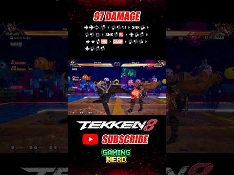 97 DAMAGE | Sergei Dragunov Combo Tekken 8 #shorts #tekken8 #youtubeshorts