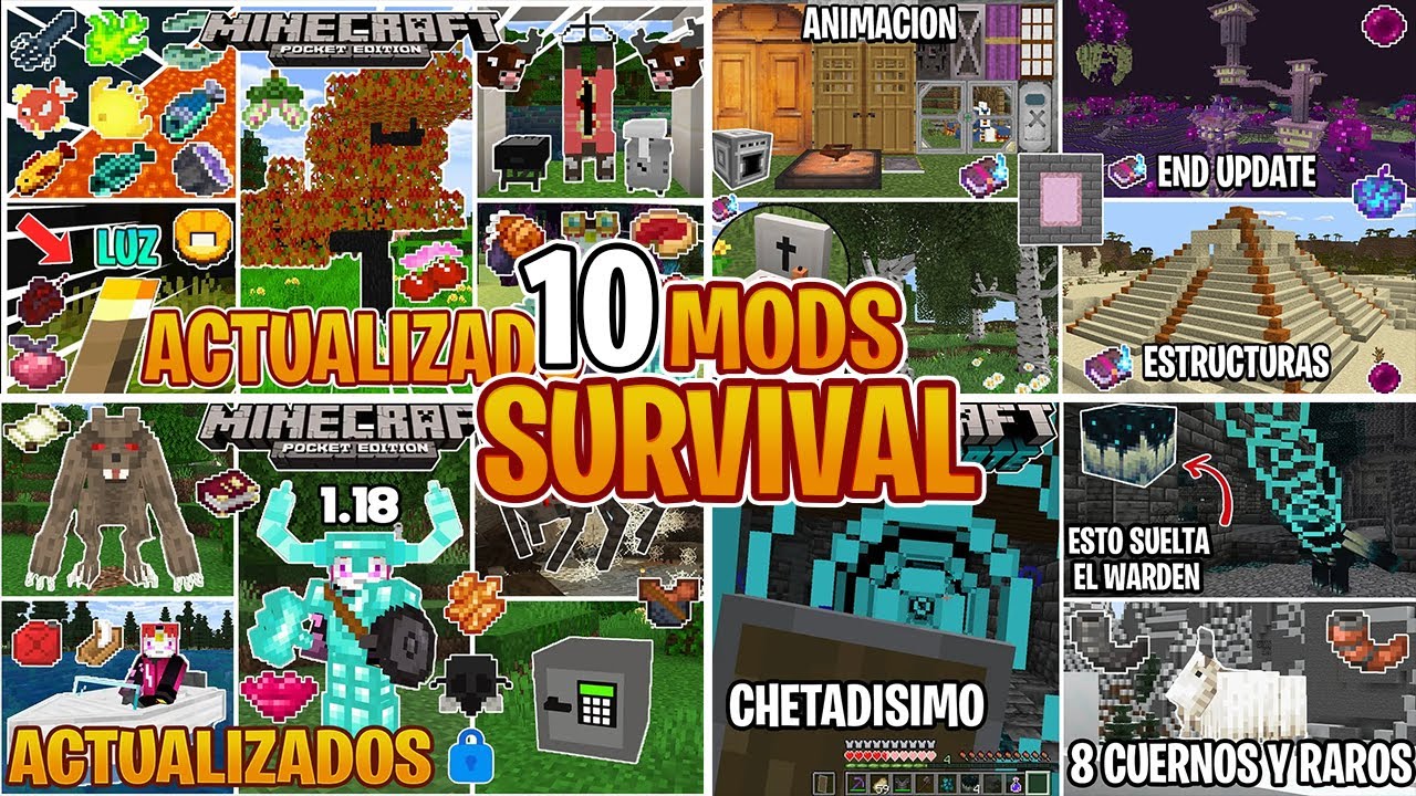 Los Mejores Addons Survival Para Minecraft Pe 1.20 - Mods Minecraft ...
